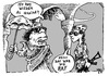 Cartoon: im Nebel des Krieges (small) by JP tagged gaddafi,libyen,raf,al,quaida