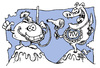 Cartoon: Tüv-geprüft (small) by JP tagged tüv,akw,atomkraft,bayern,moratorium,söder