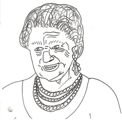 Cartoon: Elisabeth (medium) by Backrounder tagged queen