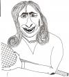 Cartoon: Steffi Graf (small) by Backrounder tagged sport