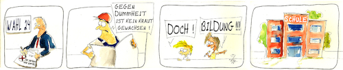 Cartoon: Kraut gegen Rechts (medium) by Lupe tagged populismus,bildung,afd,gewalt,wahl,wahlen,höcke,trump,rn,bundestag,schule,gegen,rechts