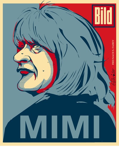 Cartoon: Bild Mimi (medium) by ESchröder tagged alice,schwarzer,emma,emanzipation,feminismus,bildzeitung,printmedien