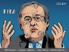 Cartoon: FIFA-Infektion (small) by ESchröder tagged fußball,fifa,sepp,blatter,michel,platini,uefa,nachfolgekandidat,bewerbung,pocken,blattern,infektion,korruption,vetternwirtschaft
