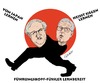 Cartoon: Führungskopf-füßler lernberei (small) by ESchröder tagged japan,atom,energie,energiewende