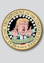 Cartoon: Trump Siegel (small) by ESchröder tagged trump,donald,usa,präsident,republikaner,twitter,politische,kommunikation,präsidentensiegel,new,seal,of,the,president