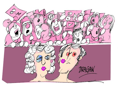 Cartoon: 8-M (medium) by Dragan tagged de,marco,dia,la,mujer