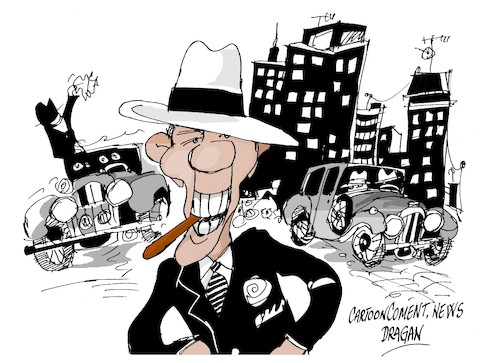 Cartoon: Barack Obama-Chicago (medium) by Dragan tagged obama,barack