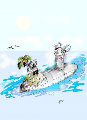 Cartoon: Isla (medium) by Dragan tagged isla