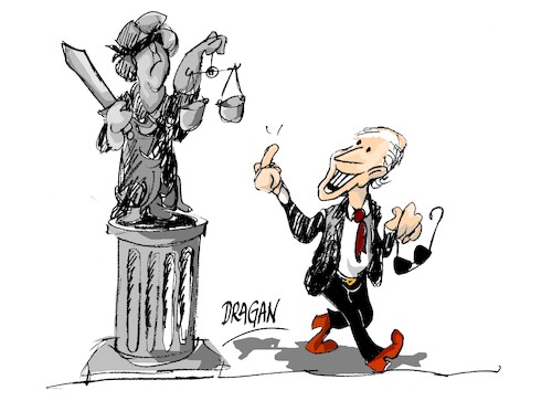 Cartoon: Joe Biden-indulto (medium) by Dragan tagged joe,biden,indulto,hunter,justicia