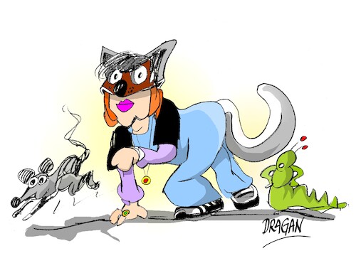 Cartoon: Los therians (medium) by Dragan tagged therians