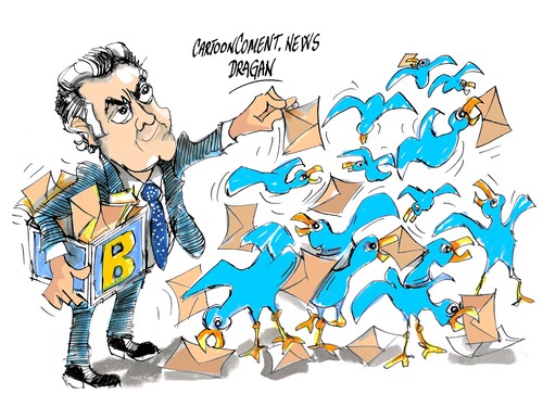 Cartoon: Luis Barcenas-los sobres (medium) by Dragan tagged luis,barcenas,los,sobres,partido,popular,corupcion,politics,cartoon