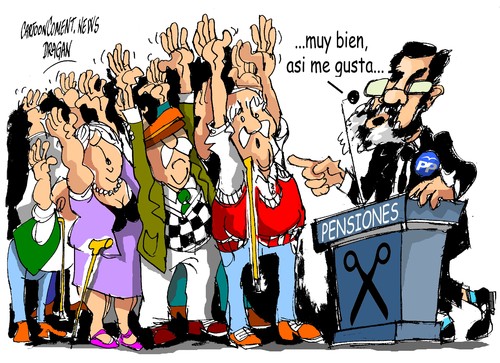 Cartoon: Mariano Rajoy-tercera generacion (medium) by Dragan tagged mariano,rajoy,tercera,generacion,pensiones,partido,popular,pp,gobierno,politics,cartoon