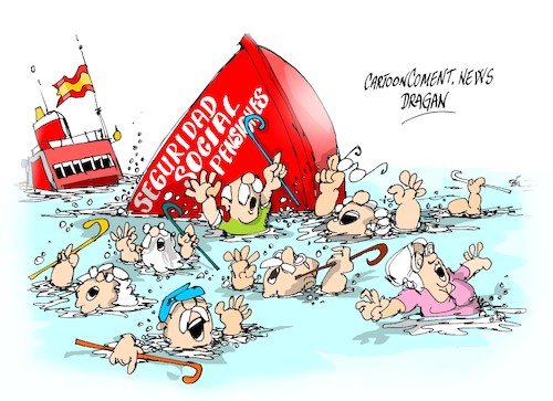 Cartoon: movilizacion (medium) by Dragan tagged movilizacion,seguridad,social,pensiones