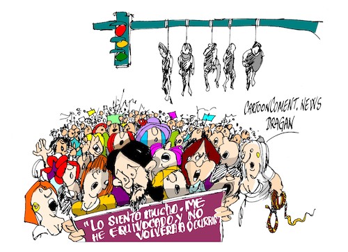 Cartoon: Pablo Iglesias abuso (medium) by Dragan tagged pablo,iglesias,abuso
