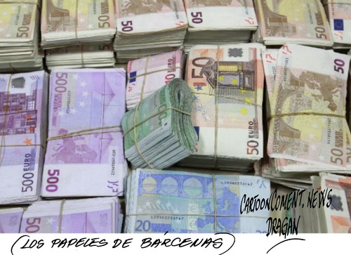 Cartoon: papeles de Barcenas (medium) by Dragan tagged papeles,de,barcenas,corupcion,partido,popular,pp,politics,cartoon