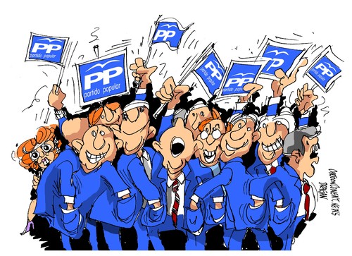 Cartoon: Partido Popular-PP-desesperacion (medium) by Dragan tagged partido,popular,pp,desesperacion,corupcion,espana,politics,cartoon
