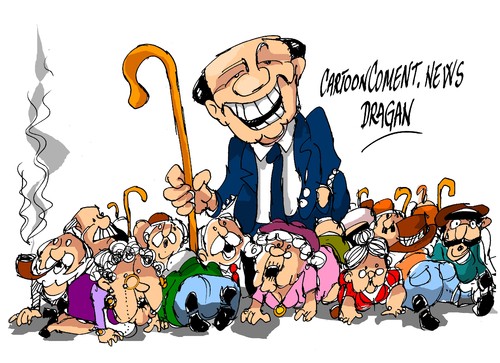 Cartoon: Silvio Berlusconi-condena (medium) by Dragan tagged silvio,berlusconi,condena,italia,politics,cartoon