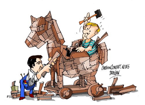 Cartoon: Tsipras-Putin- equilibrios (medium) by Dragan tagged alexis,tsipras,vladimir,putin,grecia,rusia,union,europea,ue,embargo,politics,cartoon