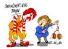 Cartoon: Angela Merkel-McDonald-s (small) by Dragan tagged angela,merkel,mcdonalds,reino,unido,berlin,simon,mcdonald,politics,cartoon