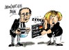 Cartoon: Antonis Samaras-Angela Merkel (small) by Dragan tagged antonis,samaras,angela,merkel,alemania,grecia,rescate,politics,cartoon