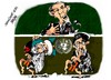 Cartoon: Barack Obama ONU Iran (small) by Dragan tagged barack,obama,onu,iran,programa,nuclear,teheran,politics,cartoon