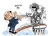 Cartoon: Berlusconi frente judicial (small) by Dragan tagged silvio,berlusconi,italia,justicia,corupcion,politics,cartoon