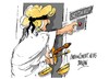 Cartoon: Christian Wulff-timbre (small) by Dragan tagged christian,wulff,timbre,david,grönewold,hannover,cartoon