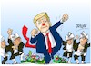 Cartoon: Donald Tramp-baile (small) by Dragan tagged donald,tramp,malezia