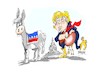 Cartoon: Donald Trump-democratas (small) by Dragan tagged donald,trump,democratas