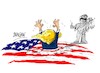 Cartoon: Donald Trump-justicia (small) by Dragan tagged donald,trump,elecciones,2020,justicia