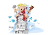 Cartoon: Donald Trump asalto (small) by Dragan tagged donald,trump,asalto,capitol