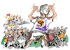 Cartoon: FIFA World Cup South Africa 2010 (small) by Dragan tagged fifa world cup south africa fudbol raul gonzalez