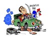 Cartoon: Francois Hollande-avanzando (small) by Dragan tagged francois,hollande,avanzando,francia,union,europea,ue,cricis,economica,politics,cartoon