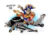 Cartoon: Francois Hollande-visita (small) by Dragan tagged francois,hollande,francia,mali,gerra,bombardeos,politics,cartoon