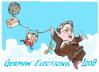 Cartoon: German Elections (small) by Dragan tagged german,elections,steinmeier,angela,merkel,politics,cartoon