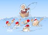 Cartoon: na pulskom Mornaru (small) by Dragan tagged pula,mornar,kupanje,nopva,godina