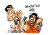 Cartoon: Nicolas Sarkozy-Gadafi (small) by Dragan tagged nicolas,sarkozy,gadafi