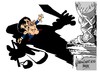 Cartoon: Nicolas Sarkozy-sombra (small) by Dragan tagged nicolas,sarkozy,justicia,francia,politics,cartoon