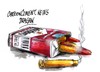 Cartoon: OMS-contrabando de tabaco (small) by Dragan tagged organizacion,mundial,de,la,salud,oms,tabaco,contrabando,cartoon
