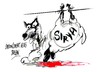 Cartoon: Siria-Sacrificio (small) by Dragan tagged siria,sirya,rebeldes,tregua,alto,fuego,sacrificio,regimen,politics,cartoon