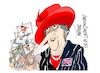 Cartoon: Theresa May-anunciando (small) by Dragan tagged theresa,may,inglatera