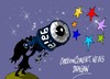 Cartoon: Union Europea-Gaia (small) by Dragan tagged union,europea,ue,gaia,telescopio,espacio,soyuz,cohete,cartoon