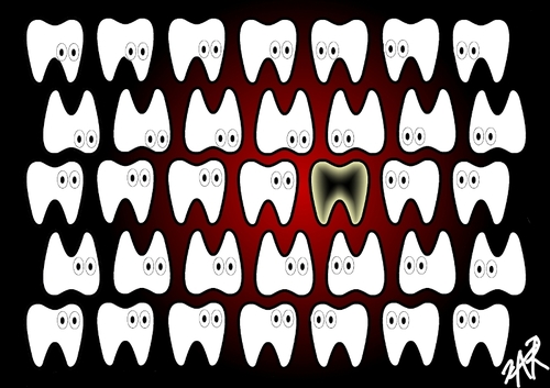 Cartoon: teeth (medium) by johnxag tagged tooth,mouth,teeth