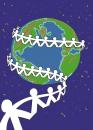 Cartoon: you can help (small) by johnxag tagged chain earth globe planet save protect prevent together