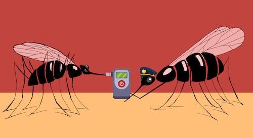 Cartoon: Alcohol Test... (medium) by berk-olgun tagged alcohol,test