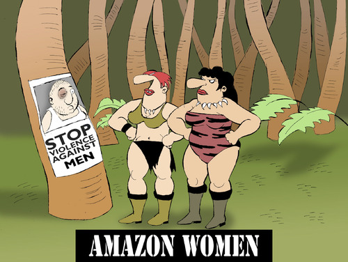 Cartoon: AMAZON WOMEN... (medium) by berk-olgun tagged amazon,women