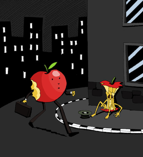 Cartoon: Apple Bite... (medium) by berk-olgun tagged apple,bite