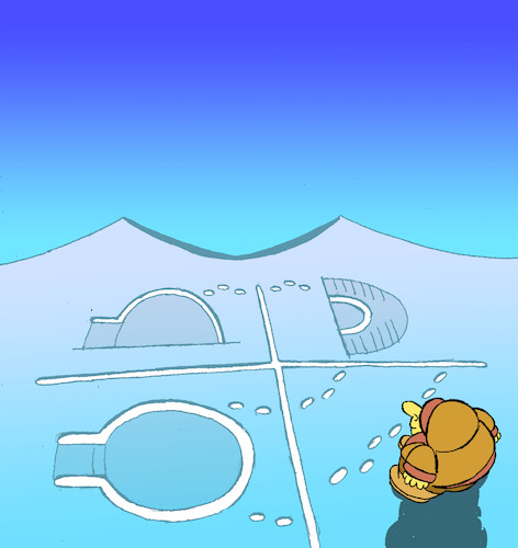 Cartoon: Architect Eskimo... (medium) by berk-olgun tagged architect,eskimo