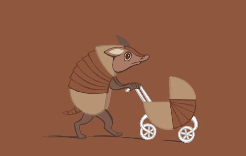 Cartoon: Baby Armadillo... (medium) by berk-olgun tagged baby,armadillo