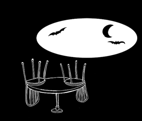 Cartoon: Bat Cafe... (medium) by berk-olgun tagged bat,cafe